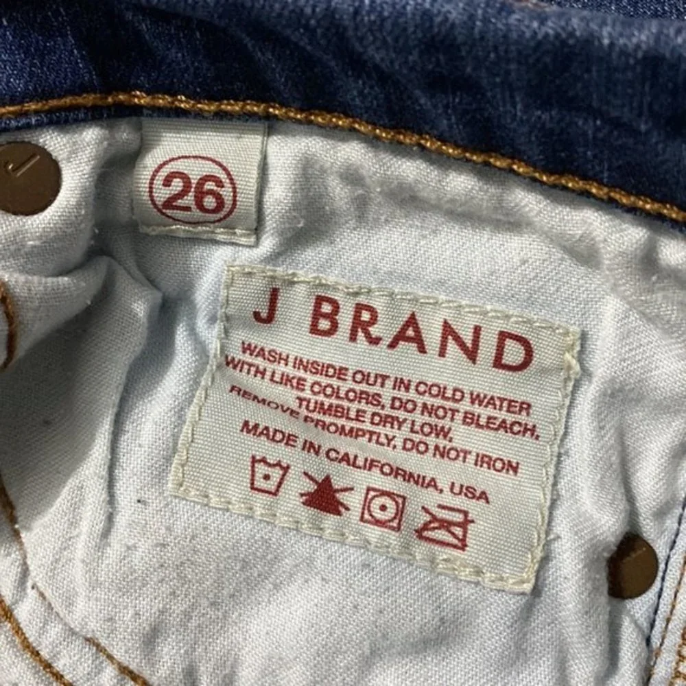 J BRAND Jeans Antigua Cropped Jeans Size 26 Zipper Back Summer Y2K Capri